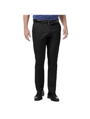 Haggar Men's No Iron Slim Fit Flat Front Khaki Pants Black 29 x 32