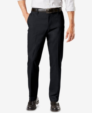 Dockers Men's Big & Tall Signature Classic Fit Khaki Pants Black 38 x 36