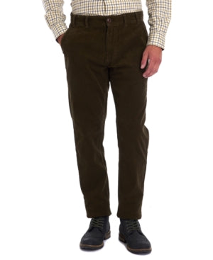 Barbour Men's Neuston Corduroy Pants Green Dark Olive 36R
