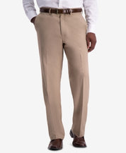Haggar Mens Classic fit Dress Pants 36 / 29 Beige Solid