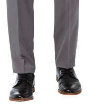 Haggar Mens Slim fit Dress Pants 32 / 29 Gray Solid