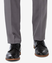 Haggar Mens Slim fit Dress Pants 36 / 29 Grey Solid Stretch
