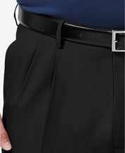 Haggar Men's Big Tall Premium Comfort Pants Black 52 x 30