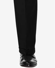 Haggar Mens Classic fit Dress Pants 48 / 29 Black Solid Stretch