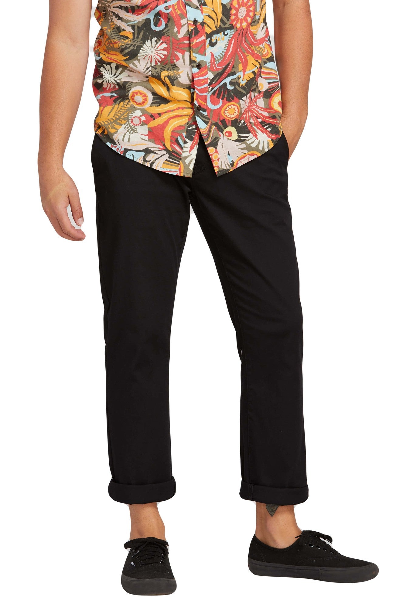 Volcom Men's Fricken' Modern Stretch Pants Black 38 x 32