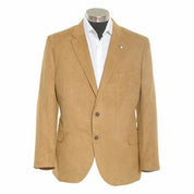 Nautica Men's Modern Fit Microsuede Sport Coat Chamois Tan Camel 40R