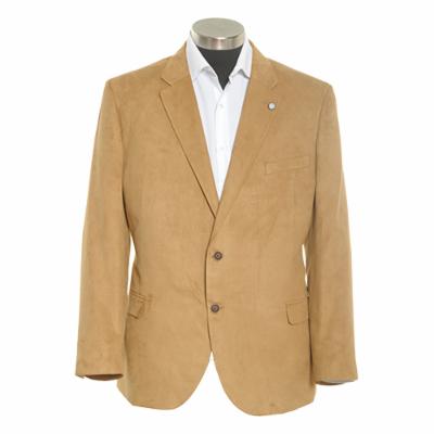 Nautica Men's Modern Fit Microsuede Sport Coat Chamois Tan Camel 40R