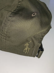 Polo Ralph Lauren Mens Baseball Cap Hat Logo Plaque Armadillo Green Adjustable