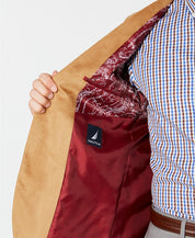 Nautica Men's Modern Fit Microsuede Sport Coat Chamois Tan Camel 40R