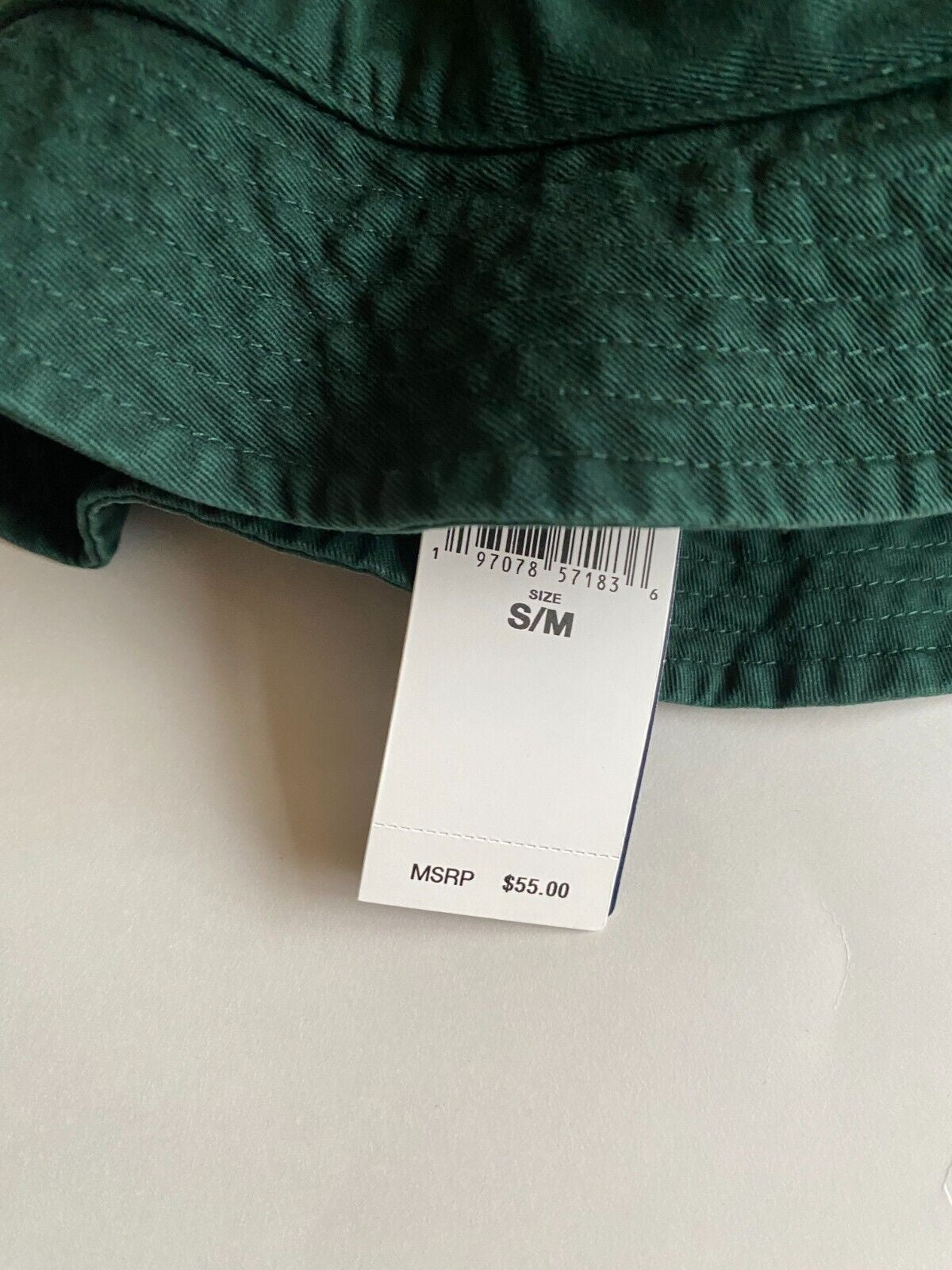 Polo Ralph Lauren Mens Cotton Chino Bucket Hat Moss Agate Green Small Medium