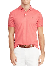 Polo Ralph Lauren Mens Custom Slim Fit Polo Shrti Highland Rose Heather Large