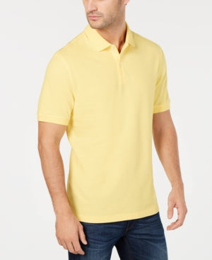 Club Room Men's Classic Fit Polo Shirt Gold Large