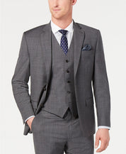 Lauren Ralph Lauren Mens Classic fit Suit Jacket Blazer 42 L Grey Solid Stretch