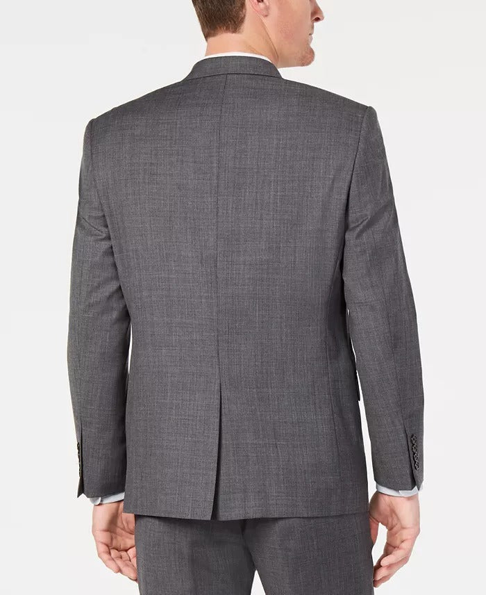 Lauren Ralph Lauren Mens Classic fit Suit Jacket Blazer 38 R Grey Wool Stretch