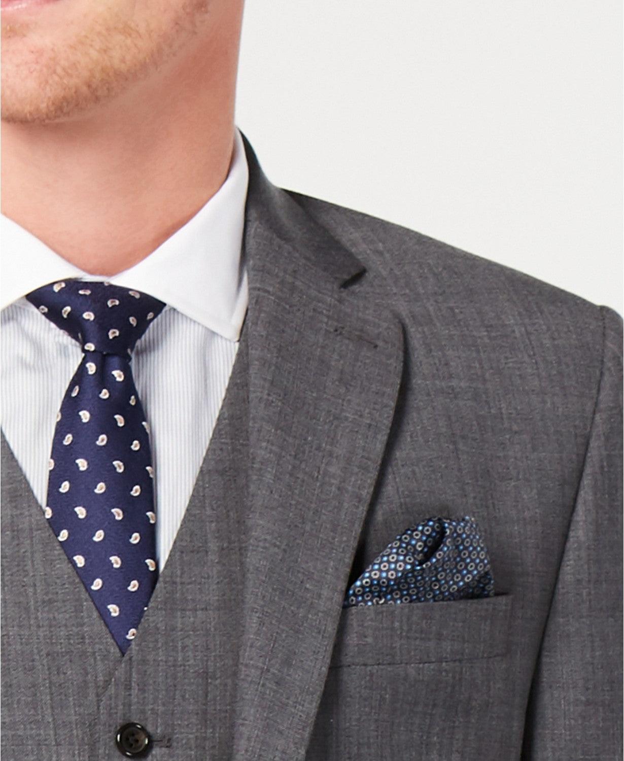 Lauren Ralph Lauren Mens Classic fit Suit Jacket Blazer 50 L Grey Solid Stretch