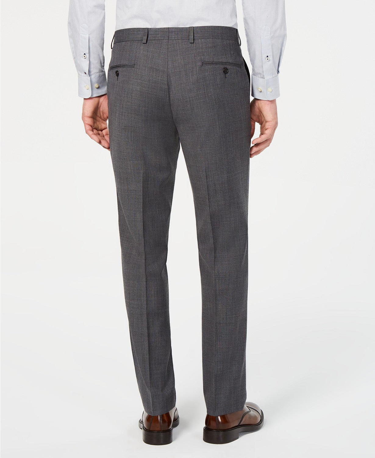 Lauren Ralph Lauren Mens Classic fit Dress Pants 36 / 32 Grey Solid Stretch