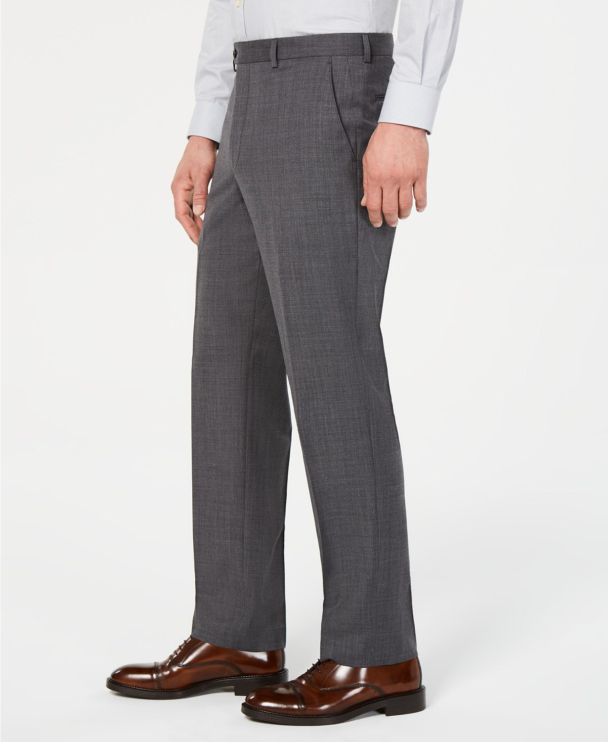 Lauren Ralph Lauren Men's Sharkskin Dress Suit Pants Pants Grey 36 x 32