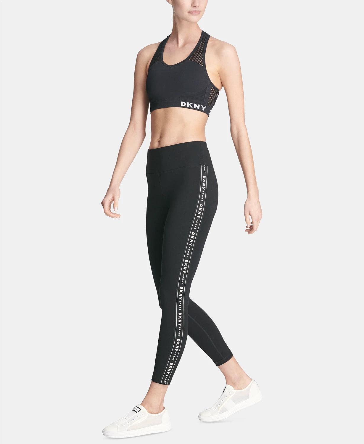 Dkny Women Regular fit Tights Leggings XL Black Solid