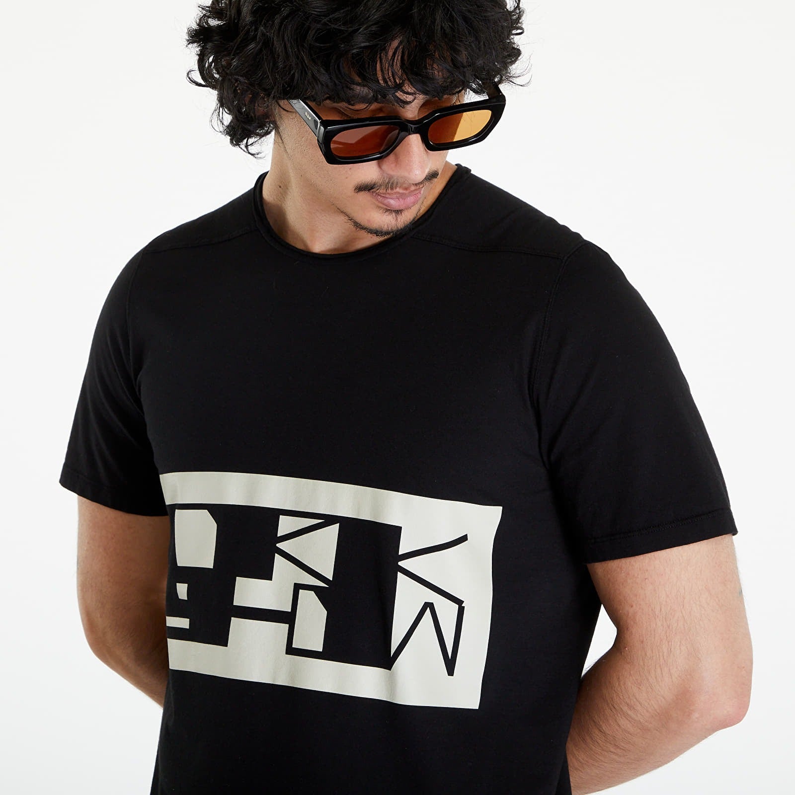 Rick Owens DRKSHDW Mens Regular fit Short Sleeve T-Shirt Shirt Small Black