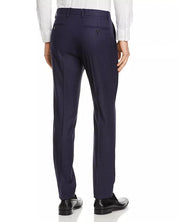 Theory Mens Mayer Tonal Plaid Slim Fit Suit Dress Pants Size 30 Navy Blue Wool