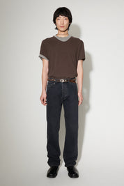 Our Legacy Mens Regular Fit First Cut Washed Denim Jeans 33 / 32 Black