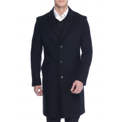 Lauren Ralph Lauren Men's Luther Classic-Fit Overcoat Coat Black 48R