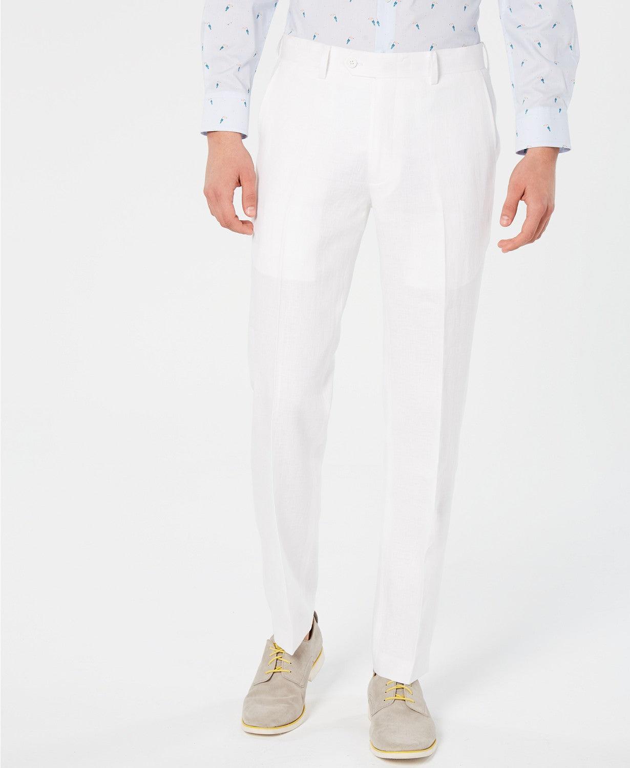Bar Iii Mens Slim fit Suit Jacket Blazer 40 R White Solid
