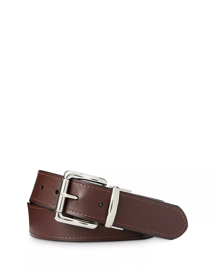 Polo Ralph Lauren Leather Reversible Roller Buckle Belt Size 32 Brown / Black