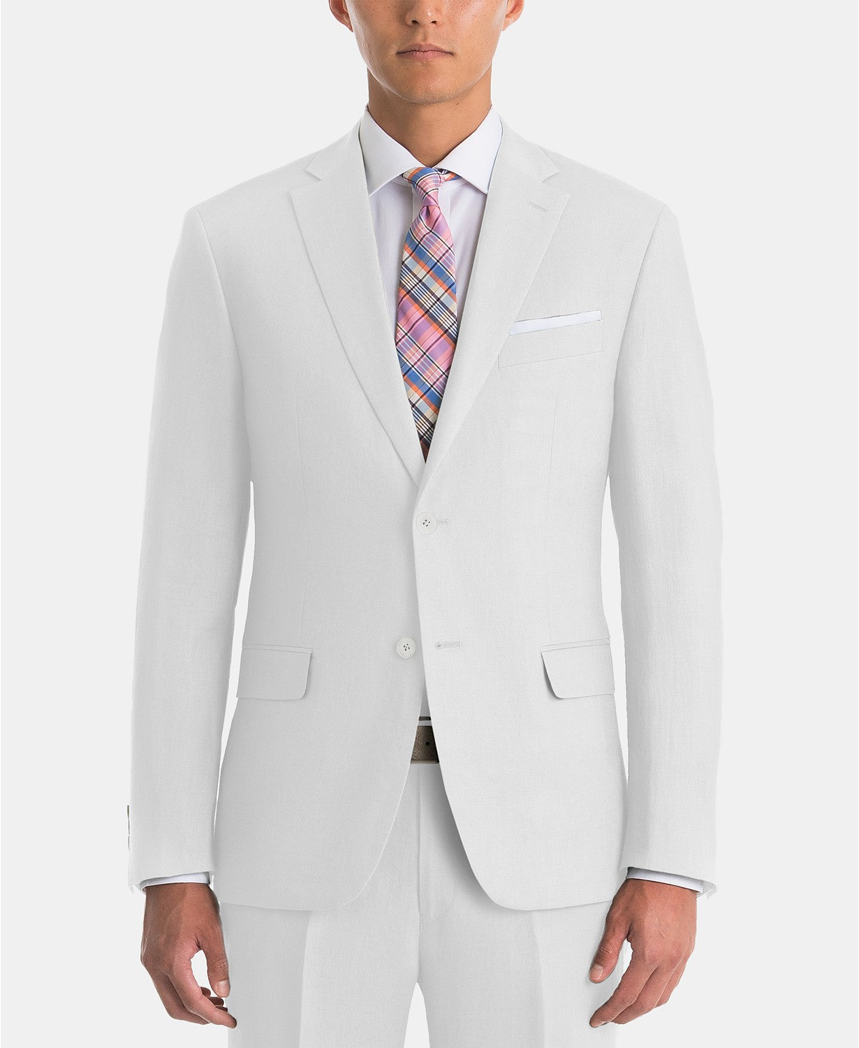 Lauren Ralph Lauren Mens UltraFlex Classic Fit Linen Sport Coat White 42R