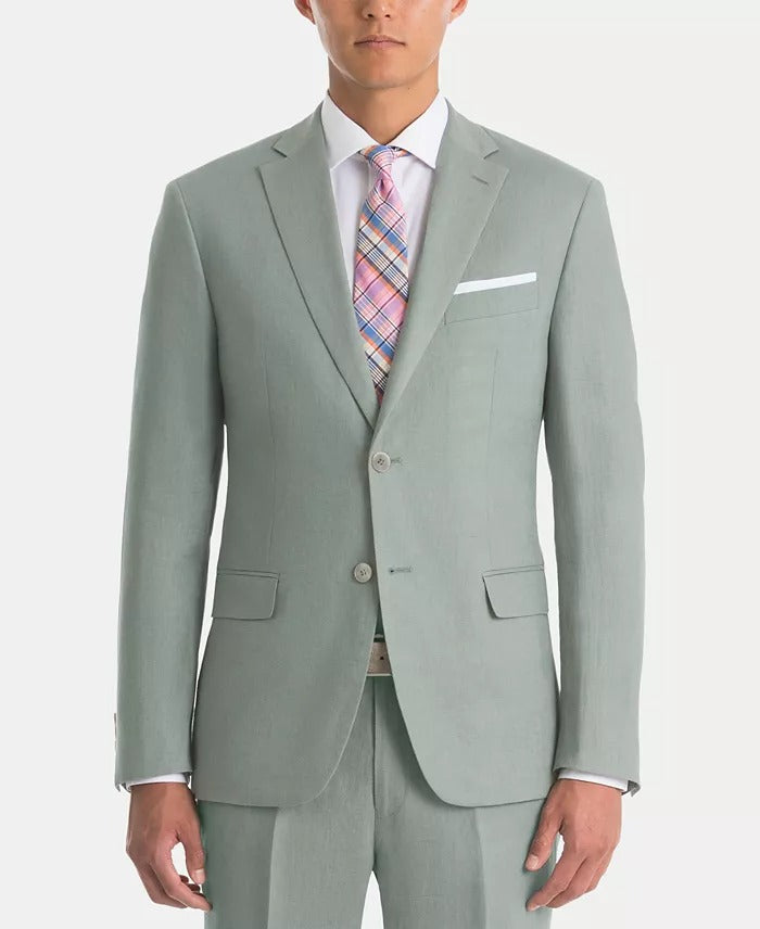 Lauren Ralph Lauren Men's UltraFlex Classic-Fit Sage Linen Sport Coat 43R Green