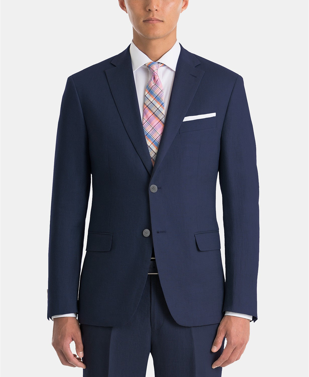 Lauren Ralph Lauren Men's UltraFlex Classic-Fit Linen Sport Coat 44L Blue