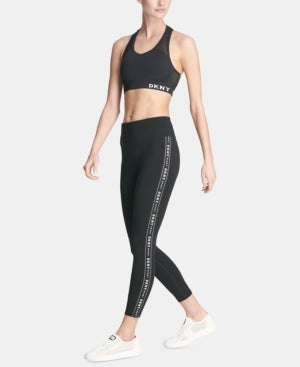 Dkny Women Regular fit Tights Leggings XL Black Solid