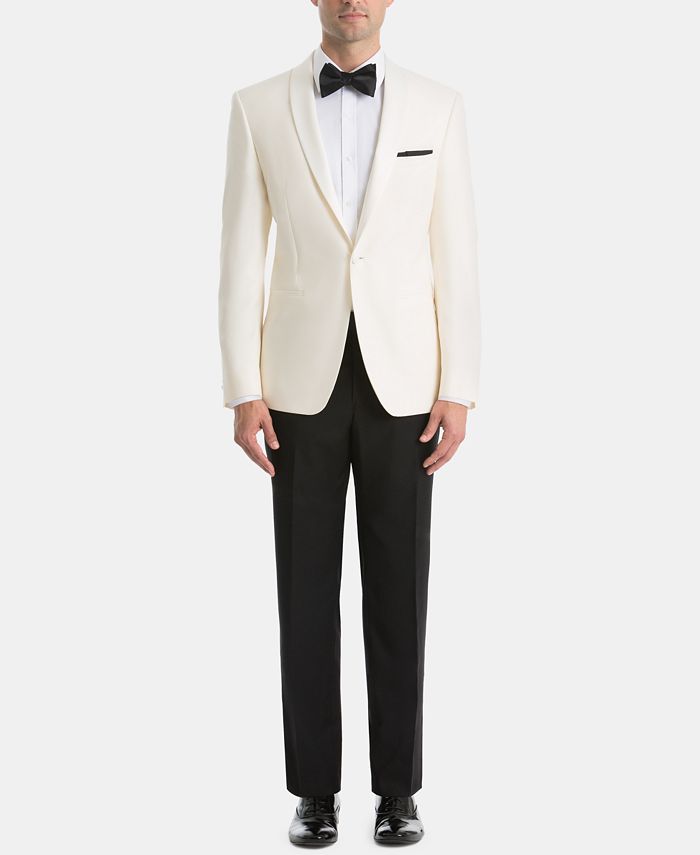 Lauren Ralph Lauren Men's UltraFlex Classic Tuxedo Dinner Jacket Off White 42S