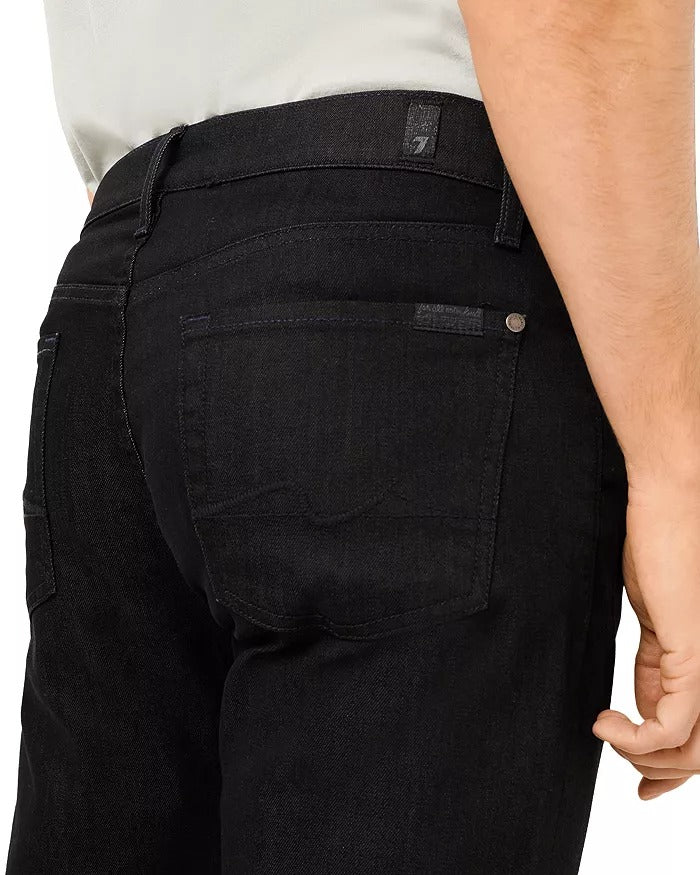 7 For All Mankind Slimmy Squiggle Slim Fit Jeans in Code 66 Size 36 Black