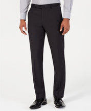 Perry Ellis Mens Slim fit Dress Pants 30 / 30 Black Solid Stretch