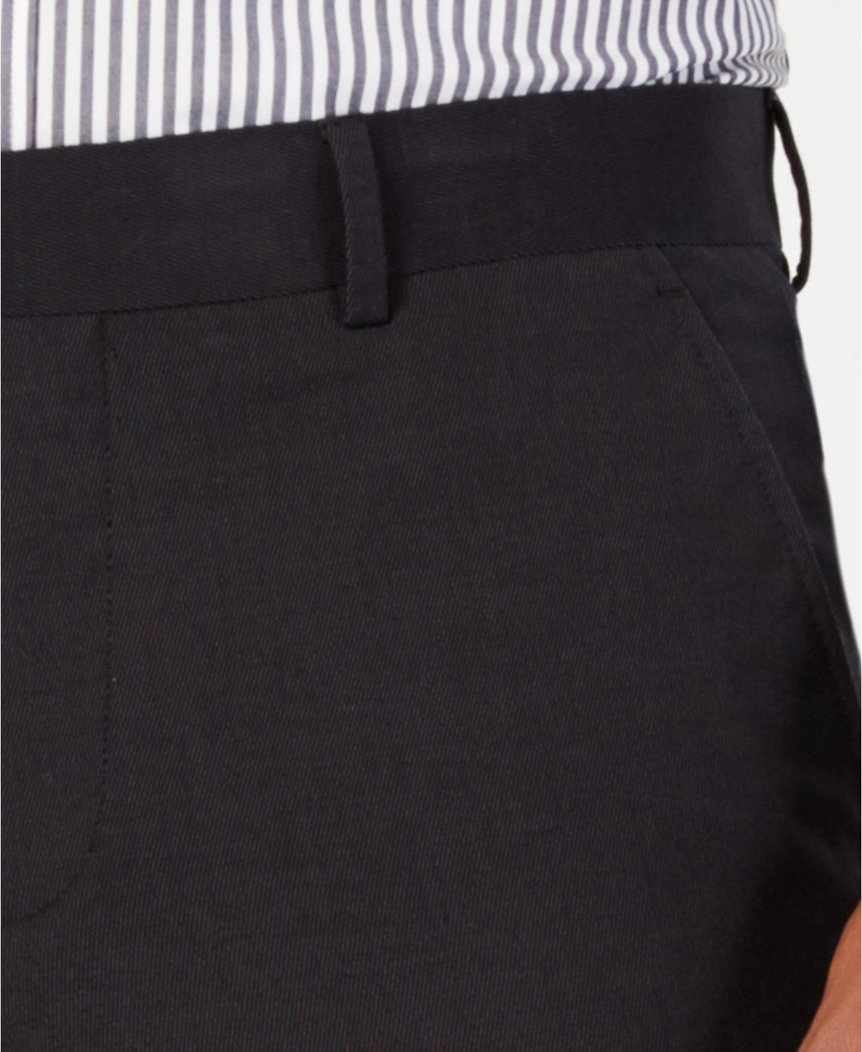 Perry Ellis Portfolio Mens Slim fit Dress Pants 36 / 34 Black Solid