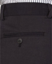 Perry Ellis Portfolio Men's Slim-Fit Solid Stretch Dress Pants Black 33 x 32