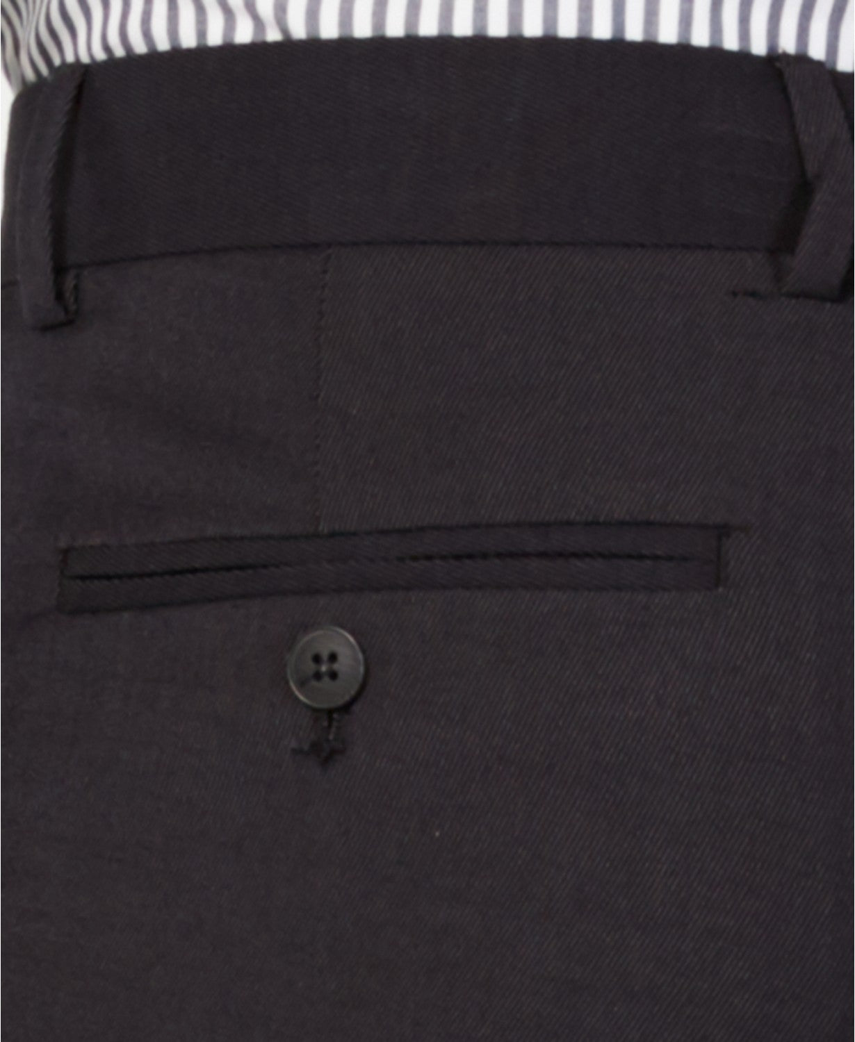 Perry Ellis Mens Slim fit Dress Pants 30 / 30 Black Solid Stretch