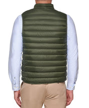 Club Room Mens Packable Full Zip Vest Olive Small