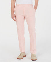 Tommy Hilfiger Mens Modern fit Dress Pants 36 / 29 Pink Solid