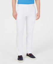 Tommy Hilfiger Mens Modern fit Dress Pants 32 / 30 White Solid Stretch