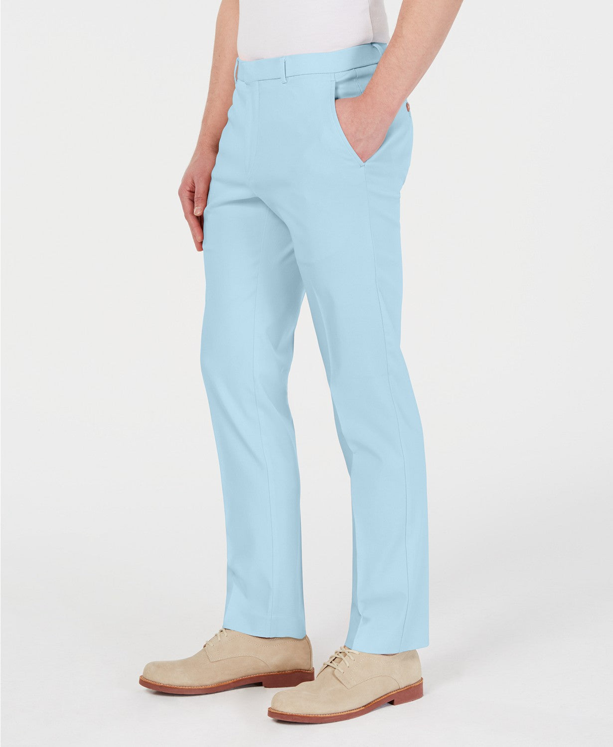 Tommy Hilfiger Men's Modern Fit TH Flex Stretch Porformance Pants Light Blue 34 x 32