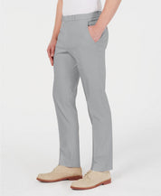 Tommy Hilfiger Mens Modern fit Dress Pants 42 / 32 Grey Solid Stretch