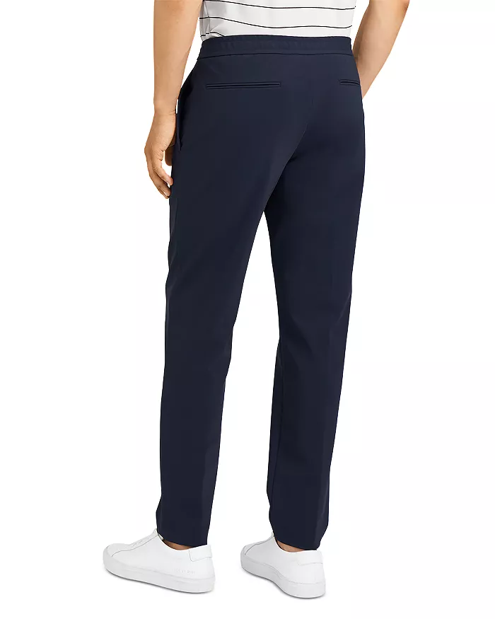 Theory Mayer Drawstring Precision Slim Fit Ponte Pants 36 / 30 Navy Blue