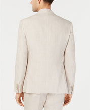Bar Iii Mens Slim fit Suit Jacket Blazer 36 S Beige Solid