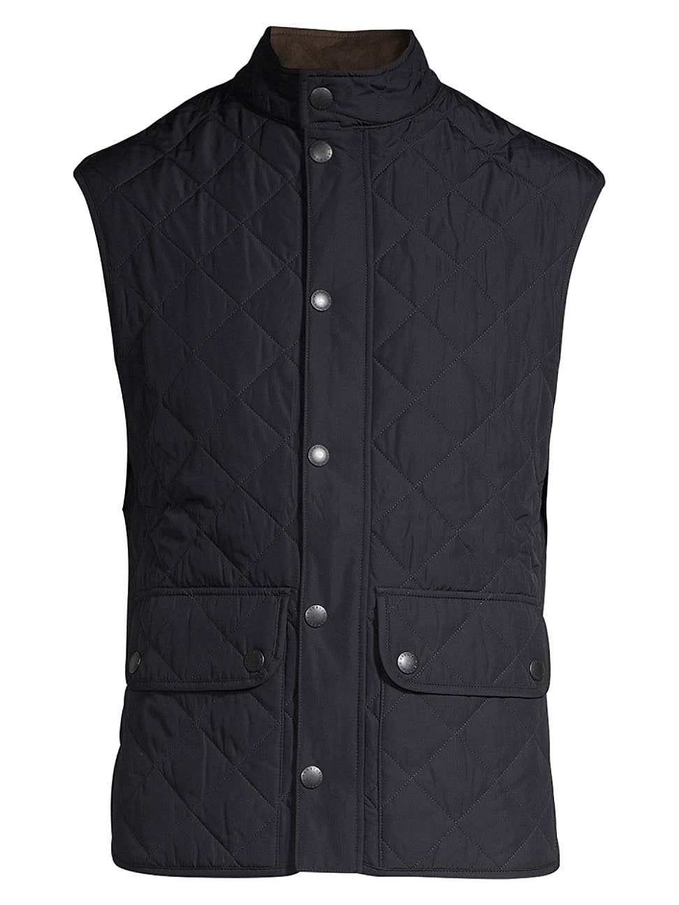 Barbour Mens Lowerdale Quilted Vest Navy Blue Medium