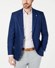 Nautica Mens Modern fit Sport Coat Blazer 38 R Navy Blue Solid Stretch
