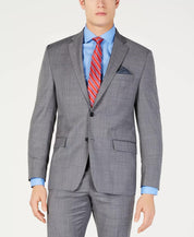 Lauren Ralph Lauren Men's Classic Fit Ultra Flex Suit Jacket Grey Blue 46R