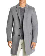 Hugo Boss Mens Migor Slim Fit Top Coat Overcoat 38R Grey