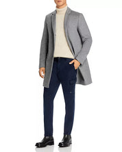 Hugo Boss Mens Migor Slim Fit Top Coat Overcoat 38R Grey